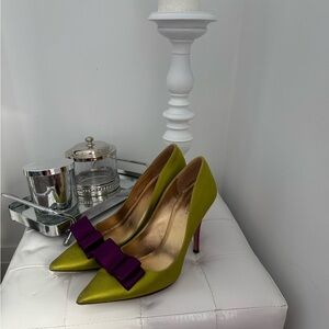 Elegant Green and Purple Women's Heels by Kate Spade